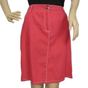 New York Clothing Company Red A-line Skirt